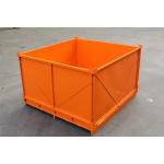 Foldable Galvanized 2.0mm Thickness 48KG Metal Pallet Cages