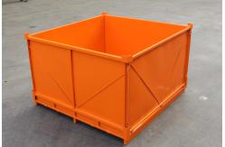 China Foldable Galvanized 2.0mm Thickness 48KG Metal Pallet Cages supplier