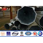25 - 90ft GR65 Hot Dip Galvanized Steel Pole , Electric Steel Utility Poles for sale