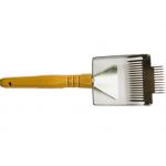 Mini Honey Uncapping Tools Bee Brush Stainless Steel Double Head Handle for beekeeping for sale