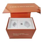 Orange Rigid Cardboard Magnetic Gift Box For Teeth Whitening Beauty Packaging for sale