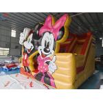 Commercial Mickey And Minnie Inflatable Bouncy House With Slides Combo Castle