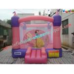 Pink Inflatable Bounce Houses , CE / EN14960 Jumping Castle Rentals for sale