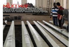 China 9m class5 class6 Electrical Power Pole Hot Dip Galvanized Steel For Distribution supplier