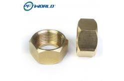 China Brass Copper CNC Machined Parts Nut Milling Service Custom Component supplier