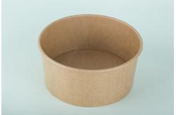 China Hard Stackable Strong Disposable Bowls ,  42 Oz Noodles Brown Paper To Go Bowls supplier