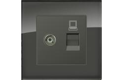 China Villa / Home Multimedia Wall Socket 86mmx86mm Variety Materials supplier