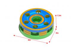 China Human Whack A Mole Inflatable Games Customized For 7 Players supplier