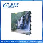 16-Bit High Gray Level Outdoor P4 Led Display Screen Ultra Wide Viewing Angle With Zinc Alloy Quick Lock for sale
