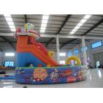 Space Theme Commercial Inflatable Water Slides Digital Printing High Slide Jumping Castle