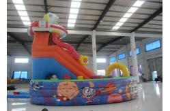 China Space Theme Commercial Inflatable Water Slides Digital Printing High Slide Jumping Castle supplier