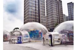 China Outdoor Single Tunnel Inflatable Bubble Tent Double And Quadruple Sewing supplier
