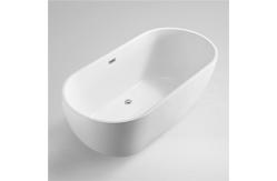 China Simple Modern Acrylic Massage Bathtub / Small Stand Alone Tub Excellent Heat Retention supplier