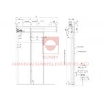 Mitsubishi Double Folded Side Opening Landing Door Device Elevator Parts