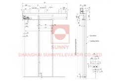 China Mitsubishi Double Folded Side Opening Landing Door Device Elevator Parts supplier