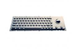 China Panel Mounting 63 Cherry Keys Industrial Trackball Keyboard supplier