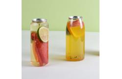 China 350ML 500ML Plastic Drinking Jar Pet Cans For Soft Drinking supplier