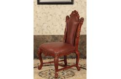 China OEM Design Oval Round Back Royal Throne Chair Oil Paint Surface supplier