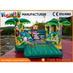 Jungle Inflatable Air Jumping House Commercial Bouncy Castles Digital Printing for sale