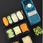 Blue Vegetable Mandoline Chopper Slicer Shredder Household Kitchen Tools