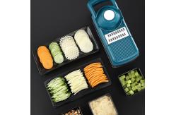 China Blue Vegetable Mandoline Chopper Slicer Shredder Household Kitchen Tools supplier