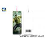 Custom Shape Flipped Lenticular Bookmark , Super Hero Custom Plastic Bookmarks