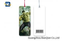 China Custom Shape Flipped Lenticular Bookmark , Super Hero Custom Plastic Bookmarks supplier