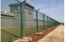 China Gi Welded Razor Wire Fence Green Barbed Wire Mesh Fencing supplier