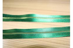 China Smooth Soft Satin Tape Sewing Invisible Zipper , Custom Silk Dress Metal Coat Zippers supplier