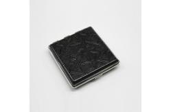 China Personalized Brown Leather Cigarette Case Pouch Holder Shockproof Dustproof supplier