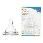 SGS Transparent Wide Neck Baby Silicone Nipple for sale