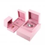 Small Velvet Luxury Ring Jewelry Box Custom Personalized Wedding Romantic Sweet for sale