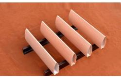 China Extruded Bullet Linear Baffle Ceiling 3m Long For Exhibition Center supplier
