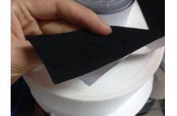 China Strong Powerful Heavy Duty Hook And Loop Adhesive Tape With Glue , Black / White supplier