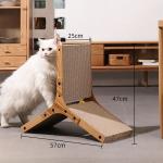 Running Climbing Cat Corrugated Scratcher Triangle Cardboard Cat Scratcher for sale