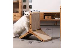 China Running Climbing Cat Corrugated Scratcher Triangle Cardboard Cat Scratcher supplier