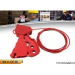 211g Adjustable Cable Lockout Stainless Steel 2.4 Meters Red Grip Type for sale