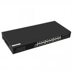 24 Port Gigabit Managed Switch With 1G Fiber Uplink Layer 2 Managed Commercial Grade for sale