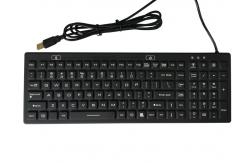 China 106 Keys Waterproof Medical Keyboard With ON OFF Backlit supplier