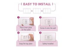 China Glossy Finish Screwless 3 Gang Face Plate For Wall Socket supplier
