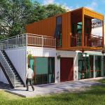 20FT Two-Story Modern Flat Pack House Modular Prefabricated Hotel-Style Apartment for sale