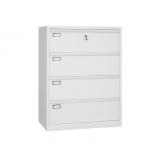 Metal Storage Shallow Depth Filing Cabinet 4 Drawer for sale