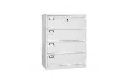 China Metal Storage Shallow Depth Filing Cabinet 4 Drawer supplier