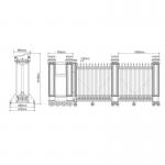 Electric Security Automatic Driveway Retractable Gate 40 Persons / Min