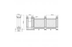 China Electric Security Automatic Driveway Retractable Gate 40 Persons / Min supplier