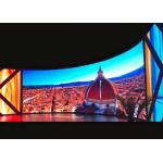 Customized Shape Interior Curved RGB LED Screen Passageway Background
