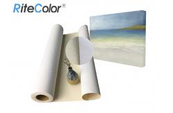 China Water Based Inkjet Printable Canvas / 100% Cotton Art Canvas Rolls Matte Surface supplier