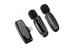 China 2.4Ghz Mini Microphone No App Needed Lavalier Wireless Microphone For Iphone supplier
