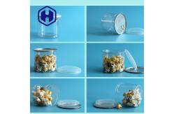 China Dried Pork Beef Jerky Clear Plastic Cans Leak Proof 540ml 99mm supplier
