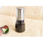 Stainless Steel Manual Glass mill for Black Pepper or Salt for sale